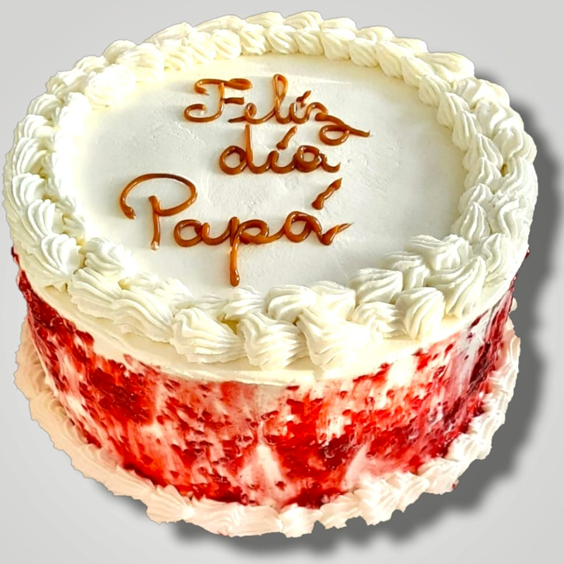 Torta-Manjar-Crema-Frutos-Rojos Torta Manjar Crema Frutos Rojos - Sin Gluten - La Dalca